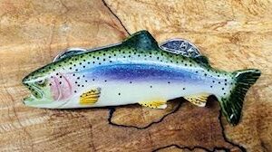 Vintage Rainbow Trout Pin