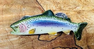Vintage Rainbow Trout Pin